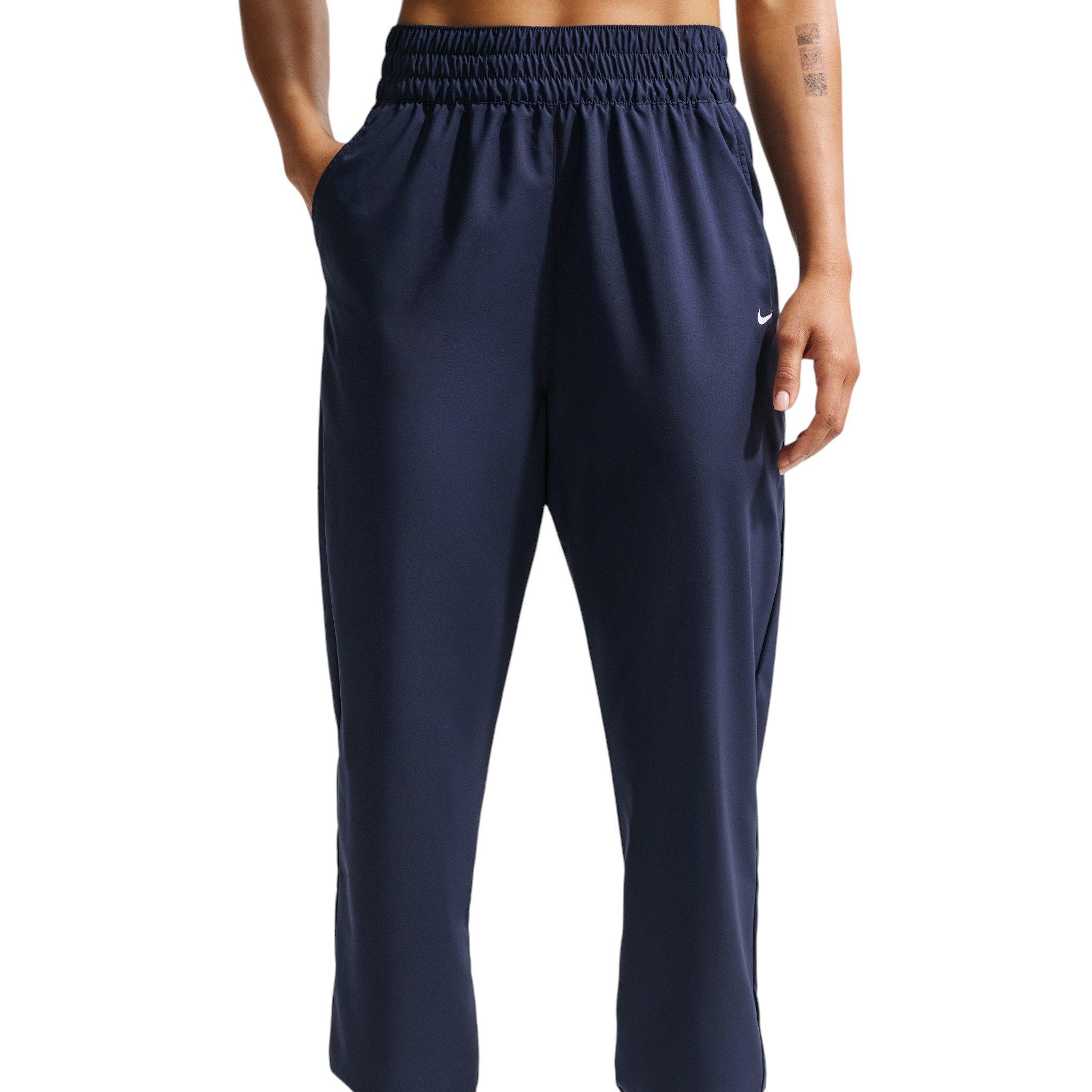 Nike Women's One Dri-FIT High-Waisted 7/8 Joggers - Navy/White - NAVY/WHITE